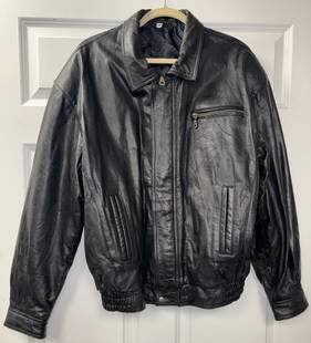 Vintage Van Halen Embroidered  Leather Biker Jacket: Vintage Van Halen Embroidered Leather Biker Jacket. This is a cool old jacket. A statement piece to rock 'n' roll. The leather molds to your body with ease. The intricare embroidered touch on the back