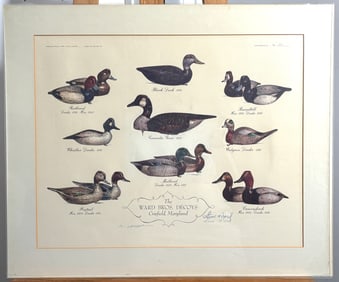 The Ward Bros. Decoys Crisfield Maryland - Signed Milton C. Weiler, Steve Ward & Lem Ward 58/450