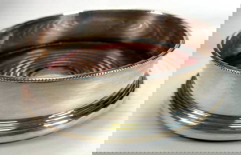 Vintage Barker Ellis Sterling Silver Wine Coaster: Vintage Barker Ellis Sterling Silver Wine Coaster. Elevate your wine presentation with this beautiful coaster. It combines functionality with classic elegance. It protects the surface of your tables