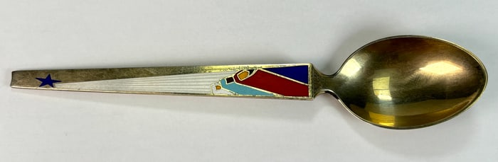 A. Michelsen Christmas Spoon: The Wise Men From The East-Karl Gustav-Hansen 1958 24kt GP over 925 SS