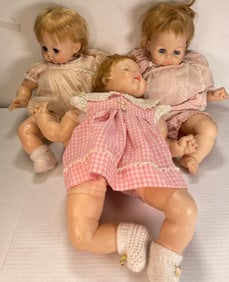 (3) Vintage Madame Alexander Babydolls
