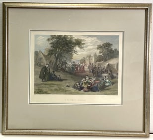 A Summer Holiday F. Goodall A.R.A. Painter , E. Goodall, Engraver Framed Print