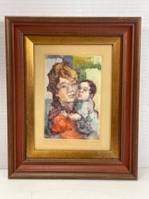 Maternité #16 by Edna Gass Pastel on Paper - Signed/Framed