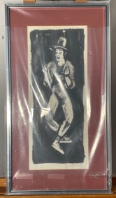Arbit Blatas "The Mime" 170/200 Lithograph Signed/Framed