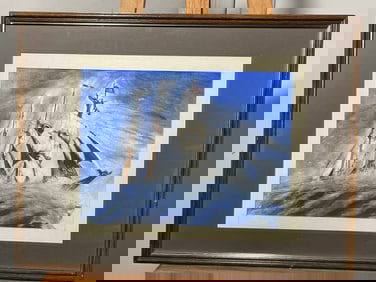 1981 M. Missel Watercolor Painting - Framed / Signed