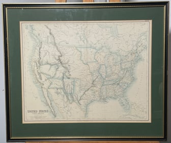 1872 United States North America by G.H. Swanston Edinburgh XLVIII - by Fullarton, A. & Co.;