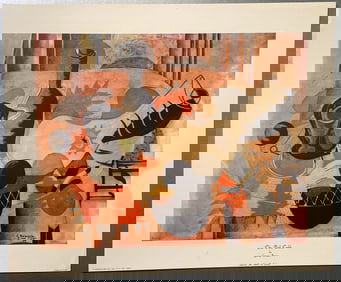 The Pink Table by George Braque Lithograph