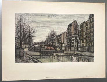 St. Martin Canal by Bernard Buffet Print - Michel Garnier Collection