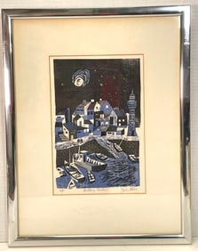 Brittany Harbor by John Ross Artist Proof
