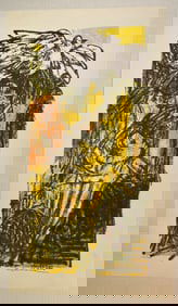 Vintage 1960s "Sandra" by Irwin Rosenhouse Serigraph 115/200