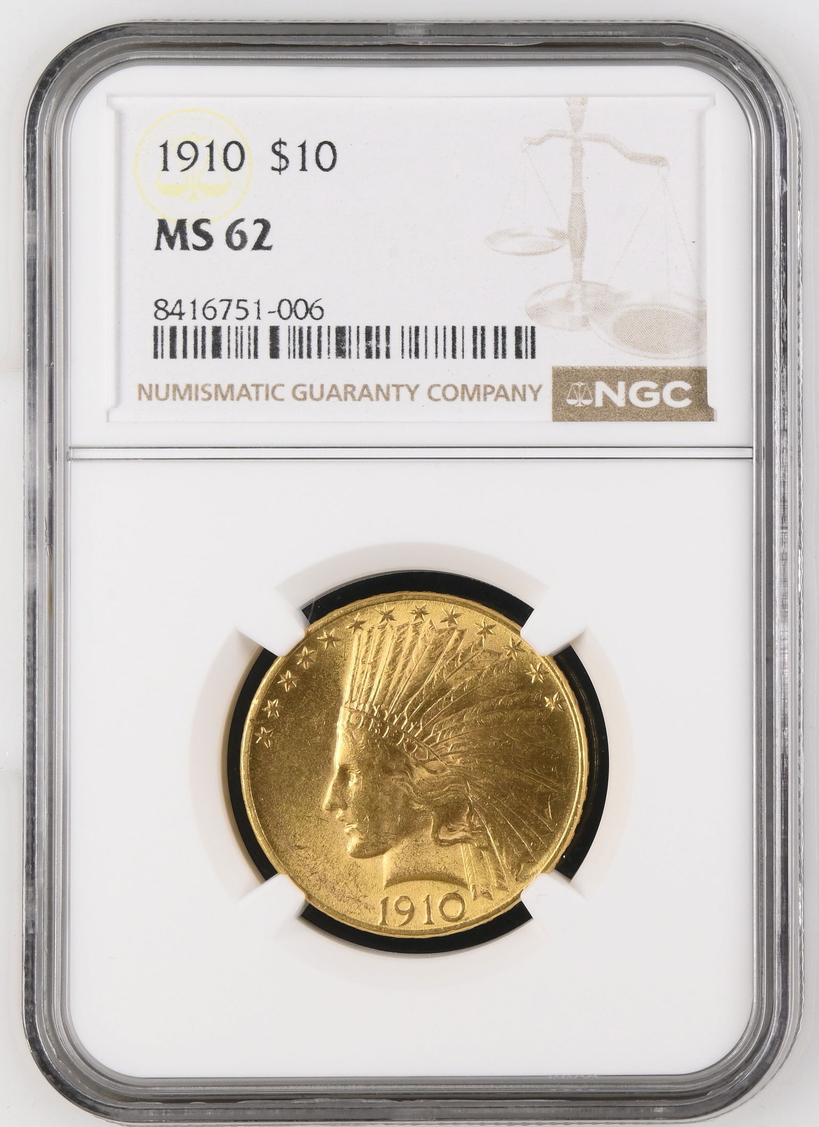 1910 $10 NGC MS 62 (1 of 2)