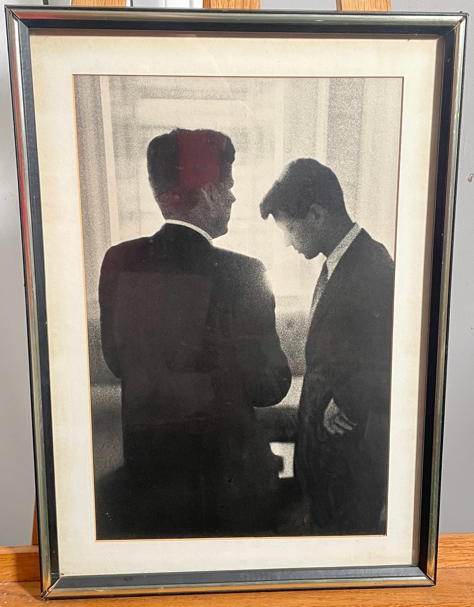 John F. Kennedy & Robert F. Kennedy at the Biltmore Photograph by Jacque Lowe Los Angeles, July (1 of 3)