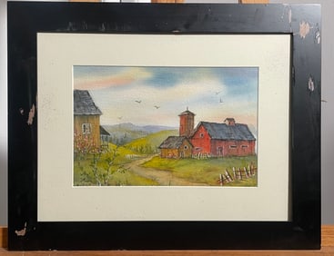 Signed Anne Connolly Landscape Painting