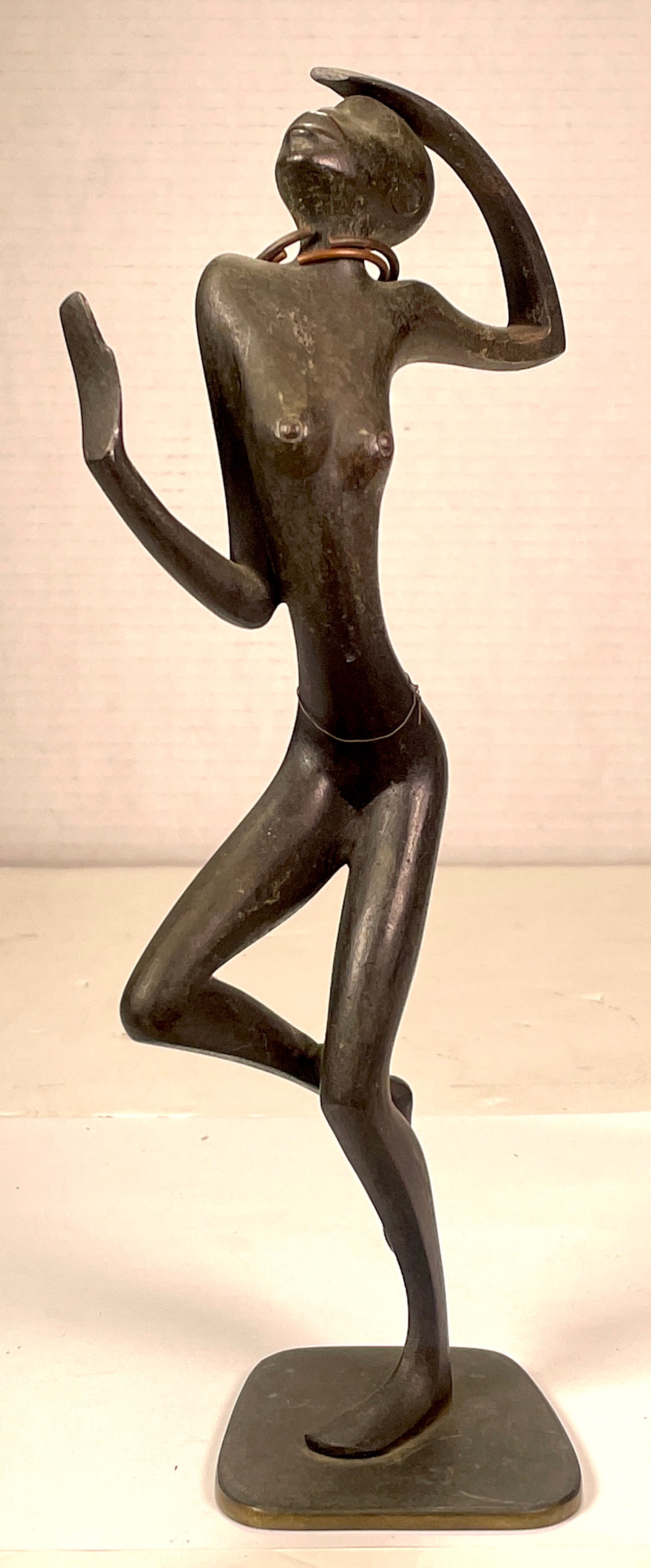 c1930s Karl Hagenauer Vienne Bronze African Dancer Figurine Sculpture (1 of 13)