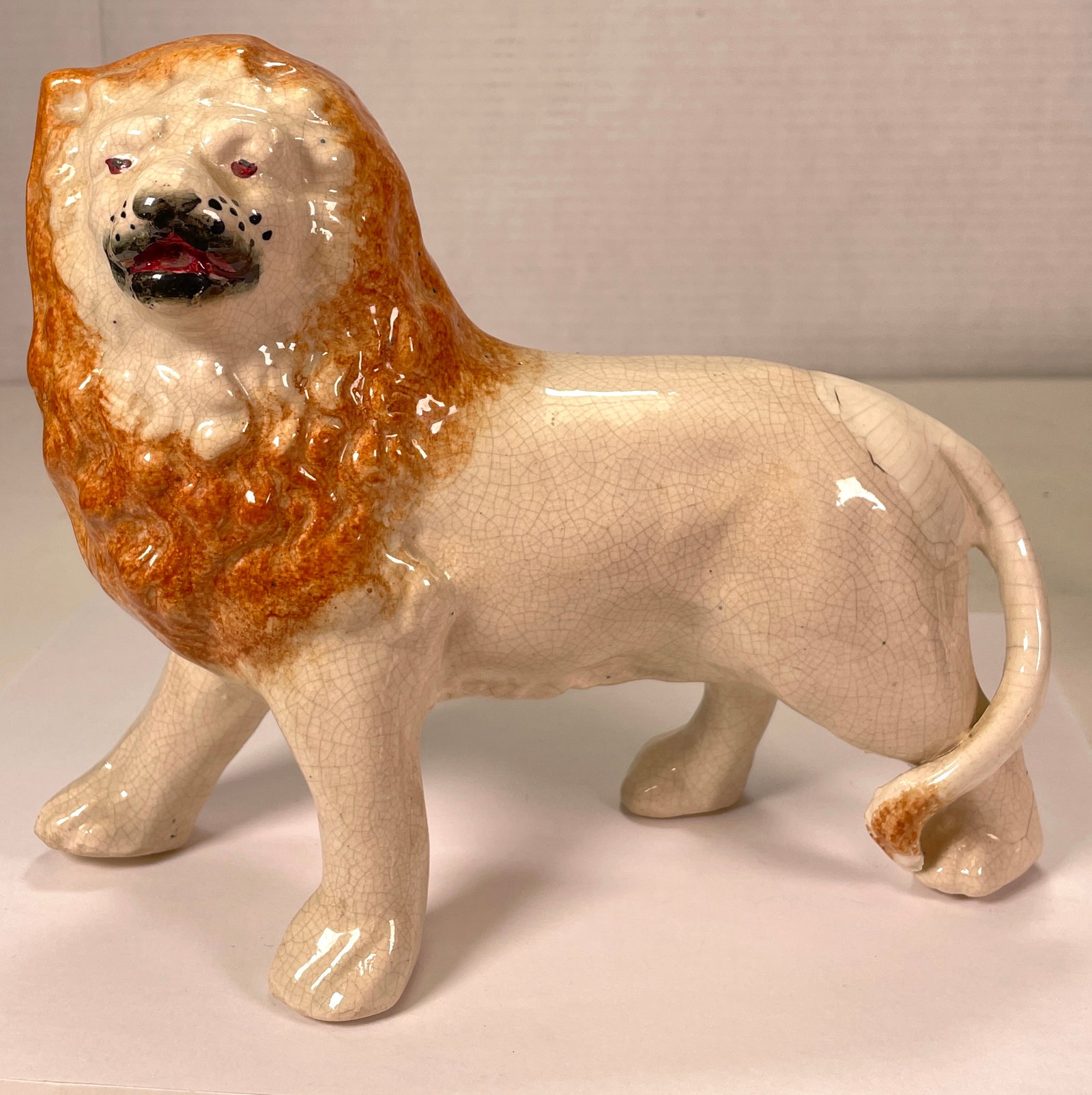 Vintage Staffordshire Large Lion Very Rare (1 of 11)