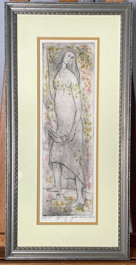 Spring by Jack Bilander 69/75 1958 Etching Signed/Framed (1 of 4)