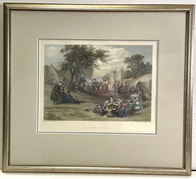 A Summer Holiday F. Goodall A.R.A. Painter , E. Goodall, Engraver Framed Print (1 of 6)