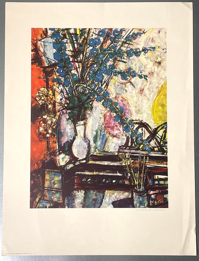Delphiniums by Sigmund Menkes Print (1 of 5)