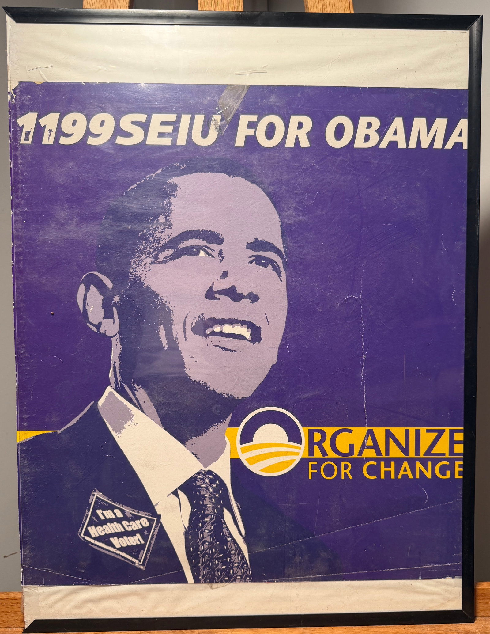 1199SEIU For Obama Organize for Change Poster (1 of 2)