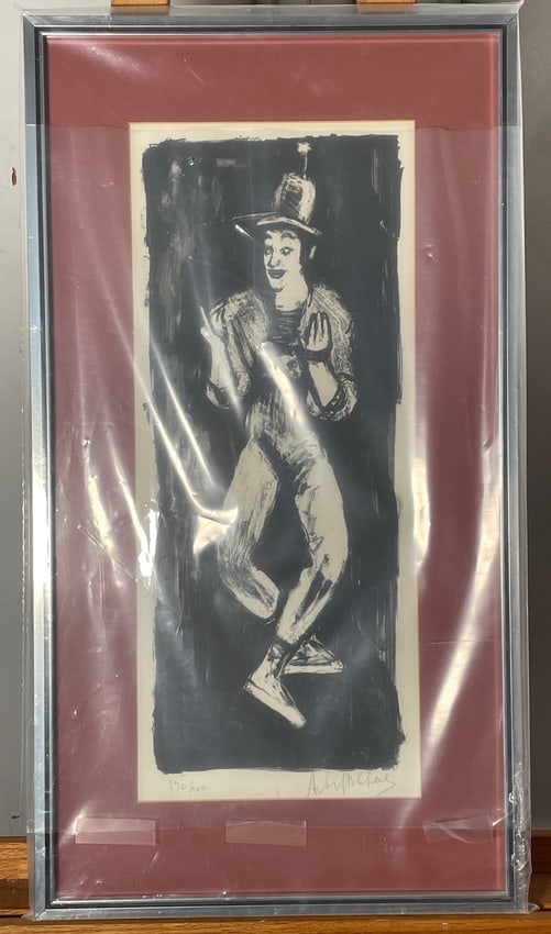 Arbit Blatas "The Mime" 170/200 Lithograph Signed/Framed (1 of 5)