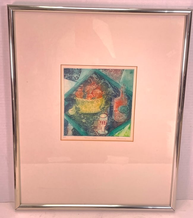"Still Life" by F. Rainnie Artist proof (AP) Etching (1 of 5)