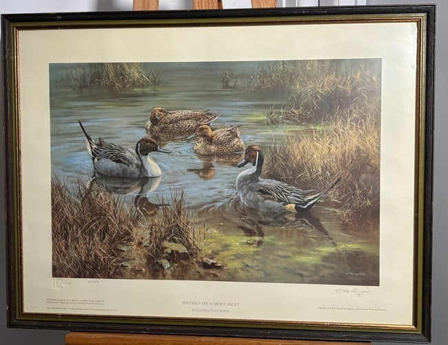Pintails on a Quiet Inlet by William Hollywood No. 272/510 Signed Framed Lithograph (1 of 6)