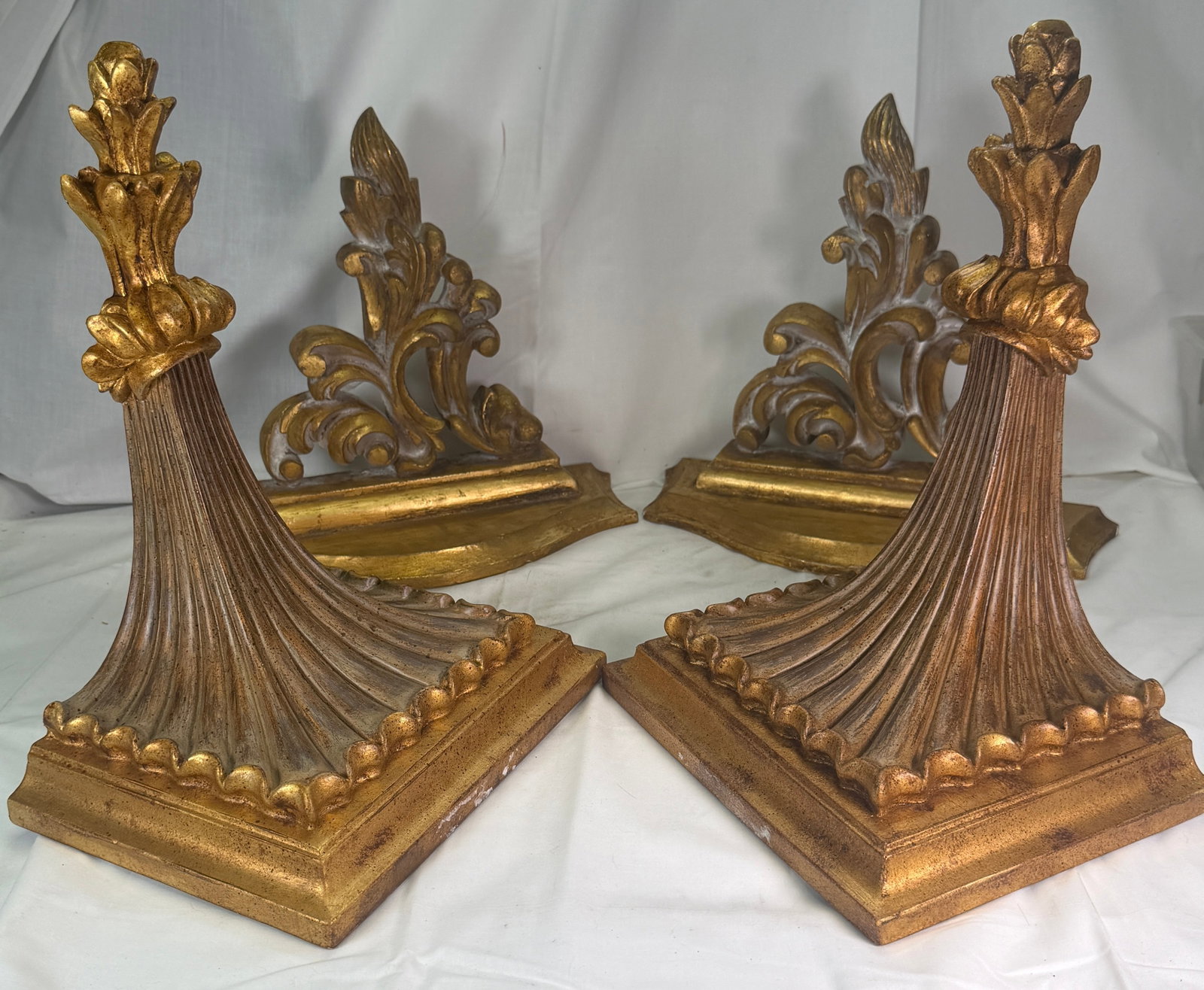 (4) Vintage Italian Florentine-style Tropic Giltwood Wall Chiswick Bracket/Shelves (1 of 11)