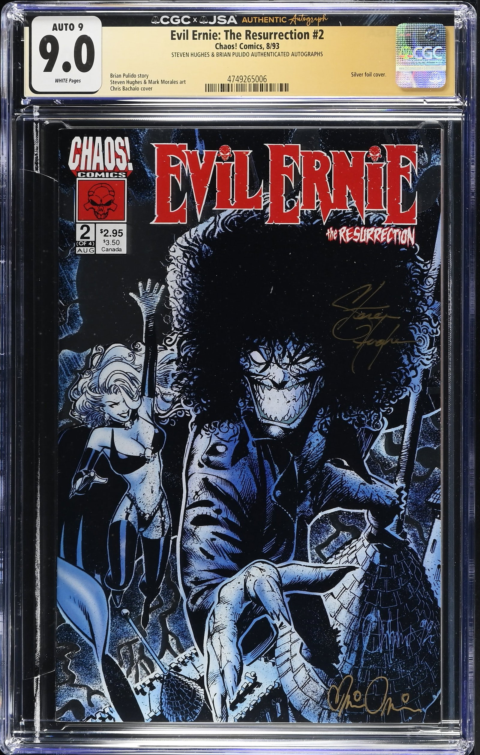 Evil Ernie: The Resurrection #2 Chaos! Comics, 8/93 - G:9.0 - Steven Hughes & Brian Pulido (1 of 2)