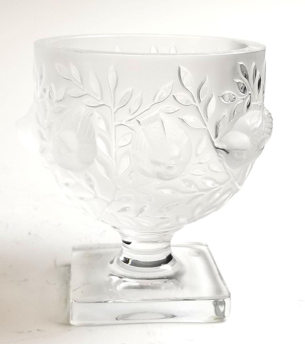 Lalique Glass Bird Vase (1 of 4)