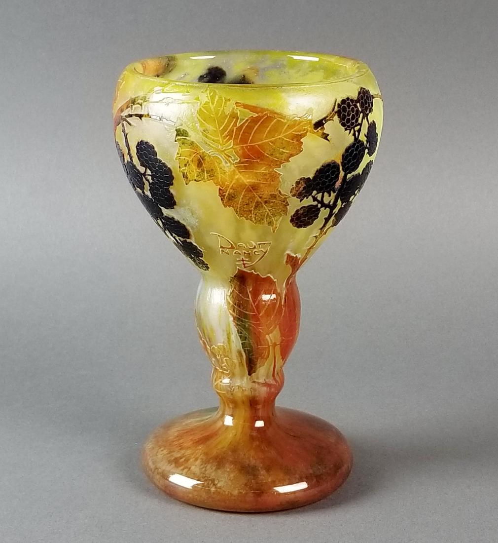Daum Nancy Cameo "Blackberry" Vase, Circa 1900 (1 of 5)
