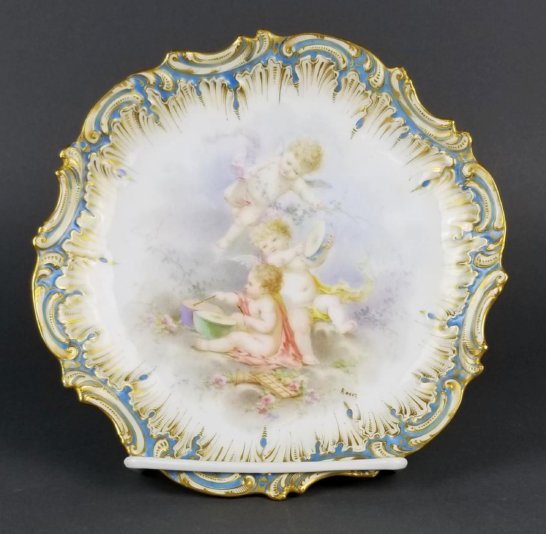 19th C. Sevres French Handpainted Porcelain Plate (1 of 5)