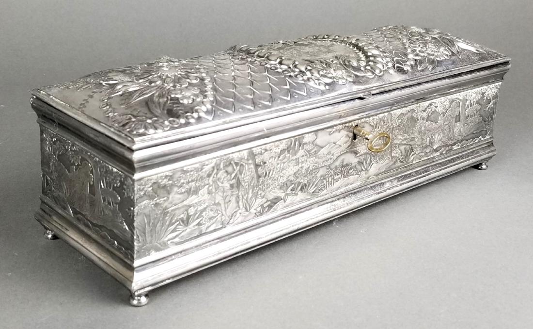 19th C. Wilcox Silverplated Jewelry Box (1 of 6)