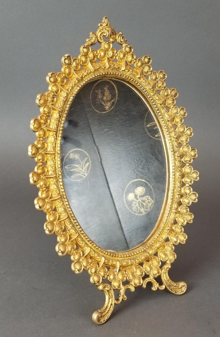French Gilt Bronze Mirror (1 of 3)