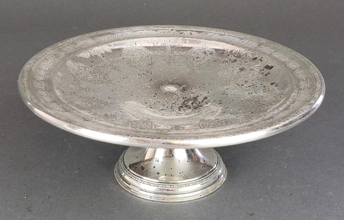 British Sterling Silver Tazza: British Sterling Silver Tazza. Measures H: 2 1/2" W: 6 1/2" , Total Weight is 155 grams