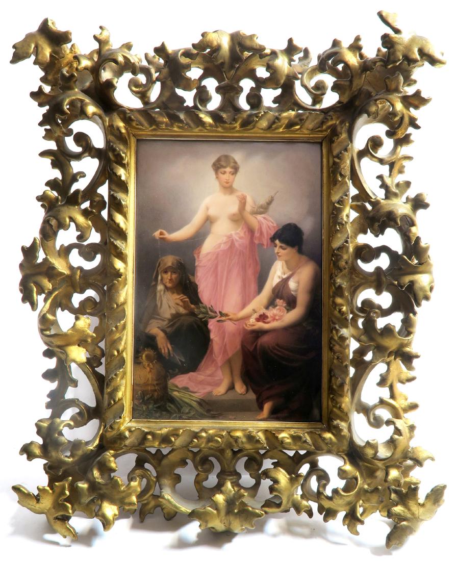 Museum Quality Framed Berlin KPM Plaque (1 of 5)