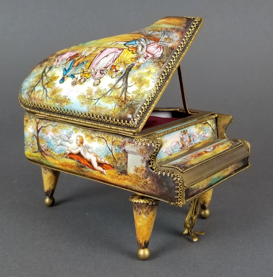 Viennese Enamel Piano Music Box (1 of 9)