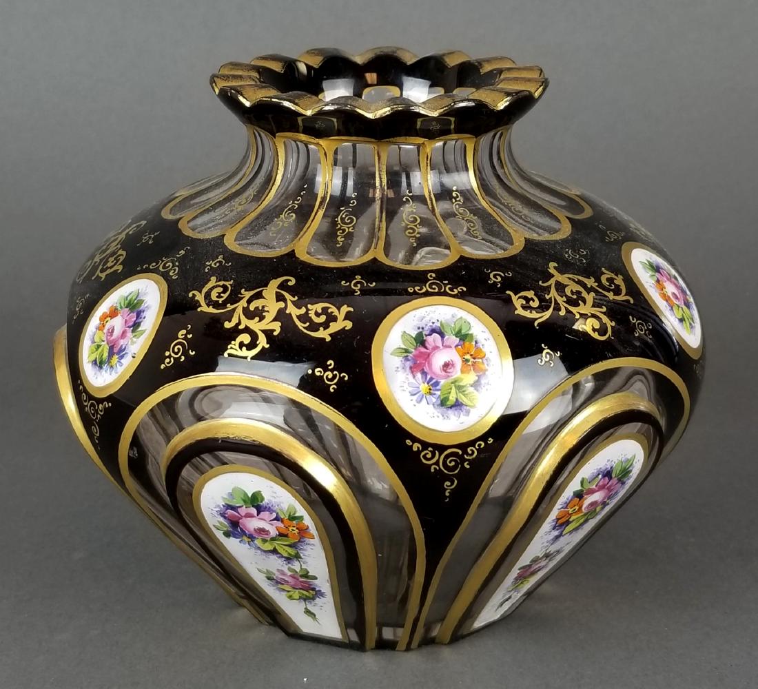 Bohemian Cut Crystal Vase (1 of 4)