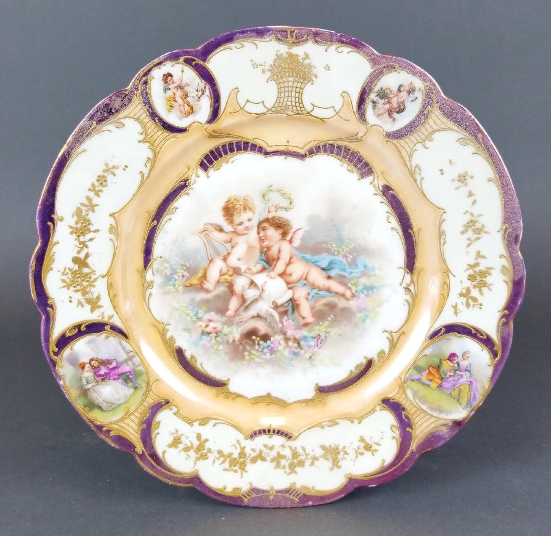 French Sevres Porcelain Plate (1 of 4)