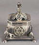 Judaica 84 Silver Figural Box