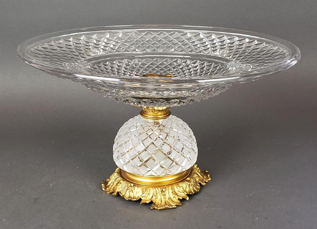 19th C. French Bronze & Baccarat Style Cut Crystal (1 of 4)