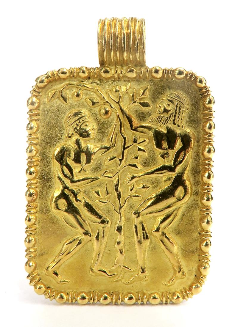 18K yellow Gold Plaque "FRED” 24 Grams: 18K yellow Gold Plaque "FRED” 24 Grams