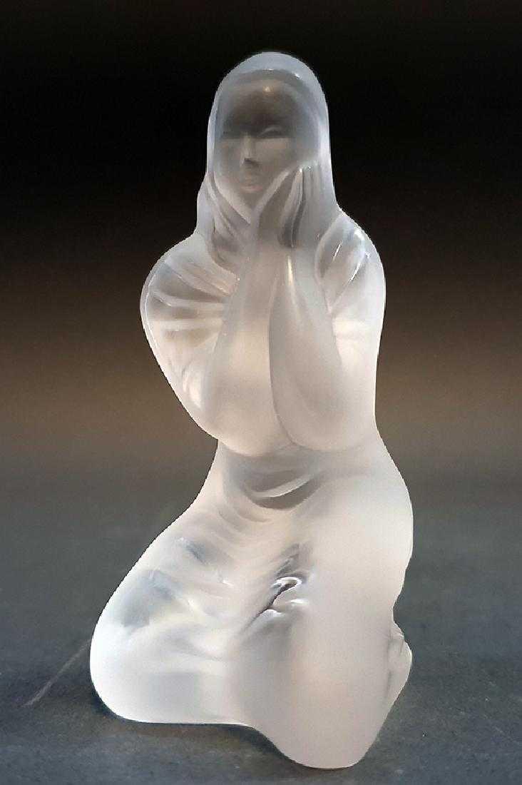 Lalique "Motif Marie" Crystal Statue Signed, Box, COA (1 of 15)