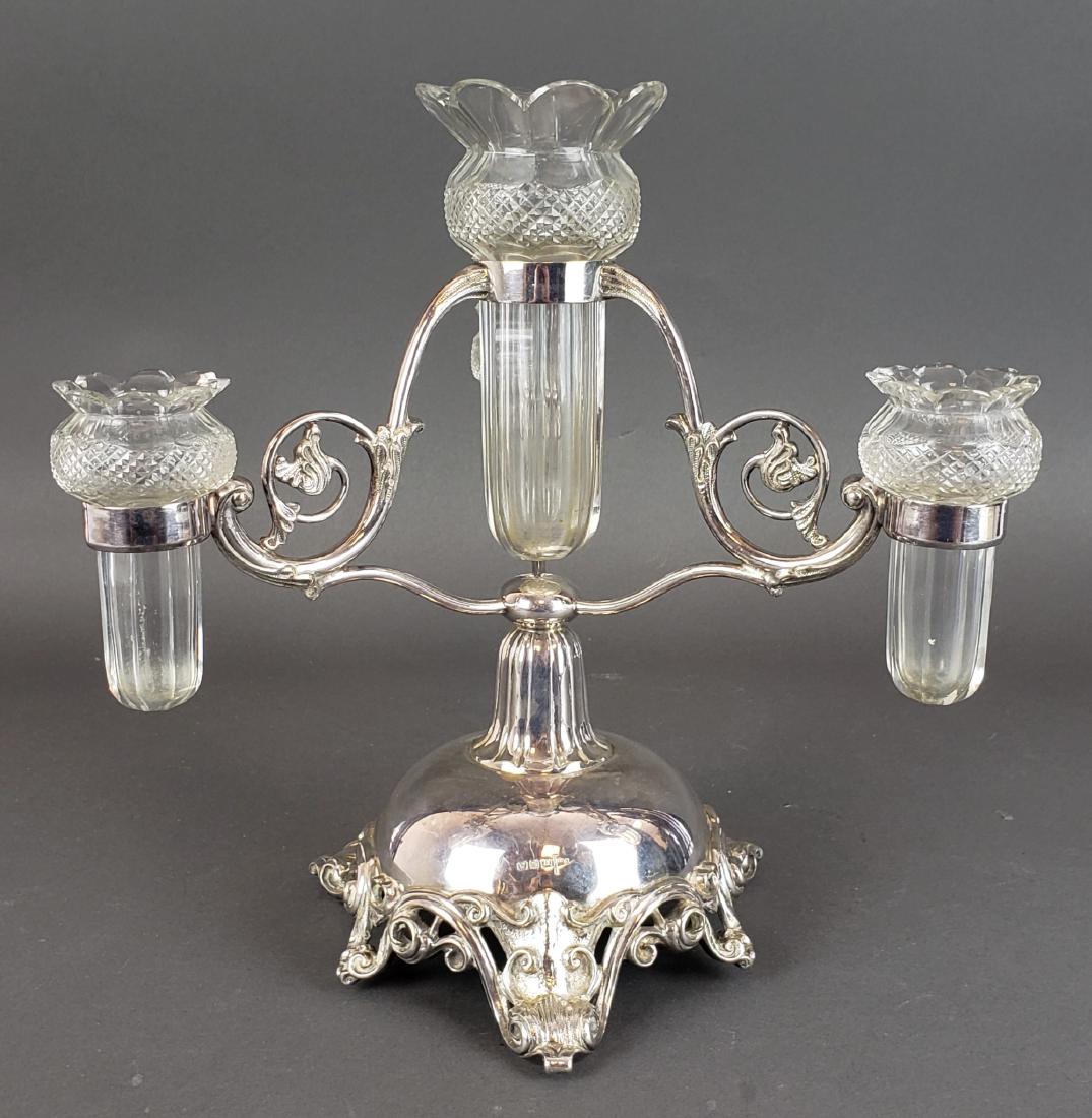 Sheffield Continental Silver & Glass Centerpiece (1 of 5)