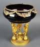 19th C. Bronze and Jewelled Moser Crystal Centerpiece