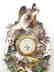 German Polychrome Decorated Porcelain Wall Clock, Circa - 2