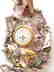 German Polychrome Decorated Porcelain Wall Clock, Circa - 3