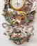 German Polychrome Decorated Porcelain Wall Clock, Circa - 4