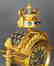 Exquisite French Champleve Enamel & Bronze Clockset, - 6