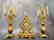 19th C Royal Vienna Figural Bronze Clock Set