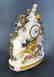 Large 19th C Marble Figural Enamel Gilt Bronze Mantel - 2